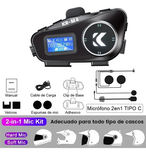 Combo X2 Intercomunicadores KarlerBass KR-M4